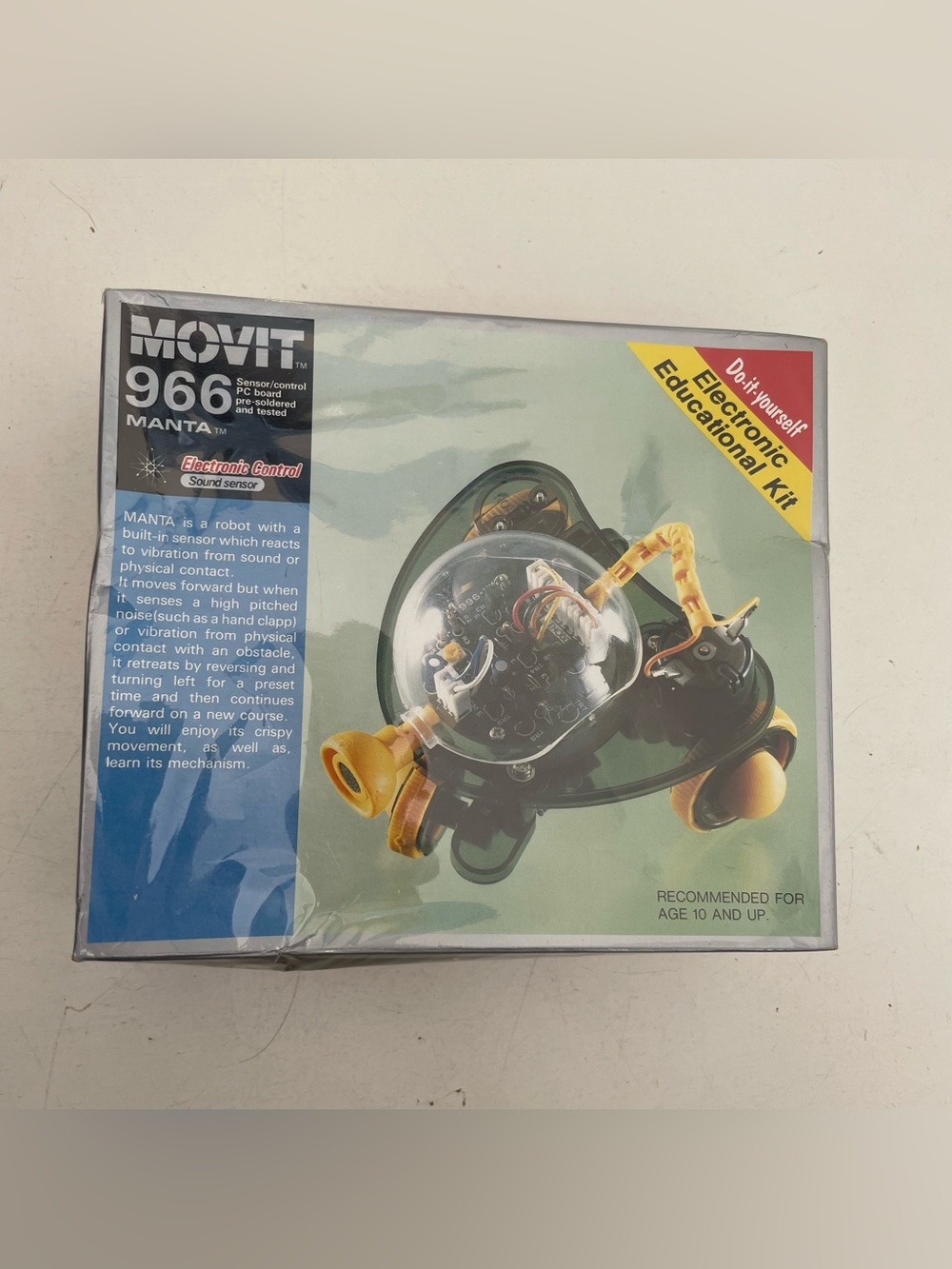 NEW Vintage Movit 966 Manta Robot Kit Electronic DIY Made In Japan SEALED